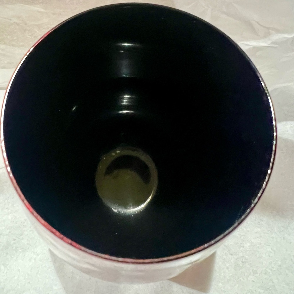 Gorgeous Red & Black Gothic Skulls & Roses Stemless Wine Glass 22oz - Picture 6 of 11